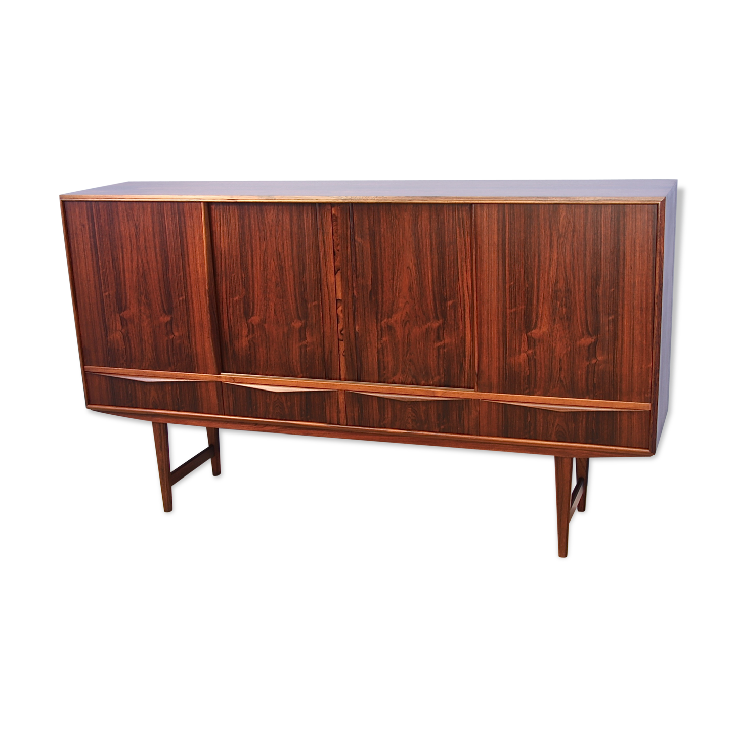 Danish higboard in rosewood by E.W. Bach for Sejling Skabe, 1960s