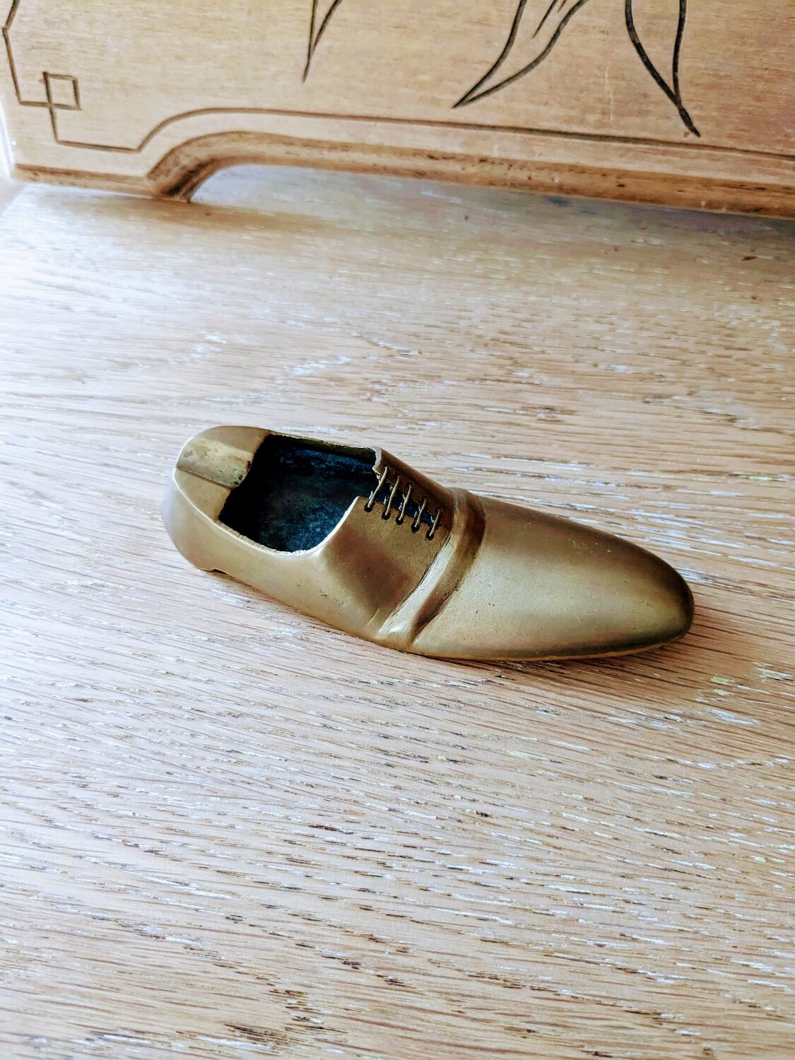 Vintage brass ashtray