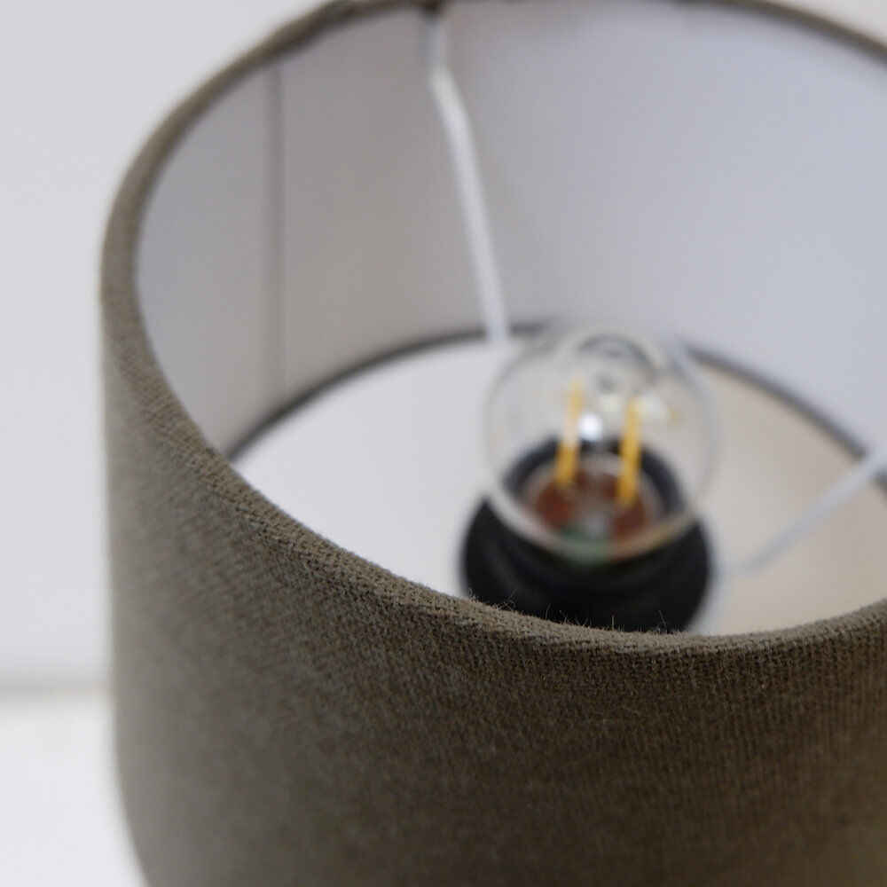 Pair of brass table lamps with black marble column - Art Deco style