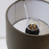 Pair of brass table lamps with black marble column - Art Deco style