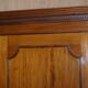 Antique hardwood wardrobe stamped Howard & Son's Berners Street