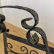 Vintage Iron Cast Magazine Rack: Handmade Gothic Home Decor