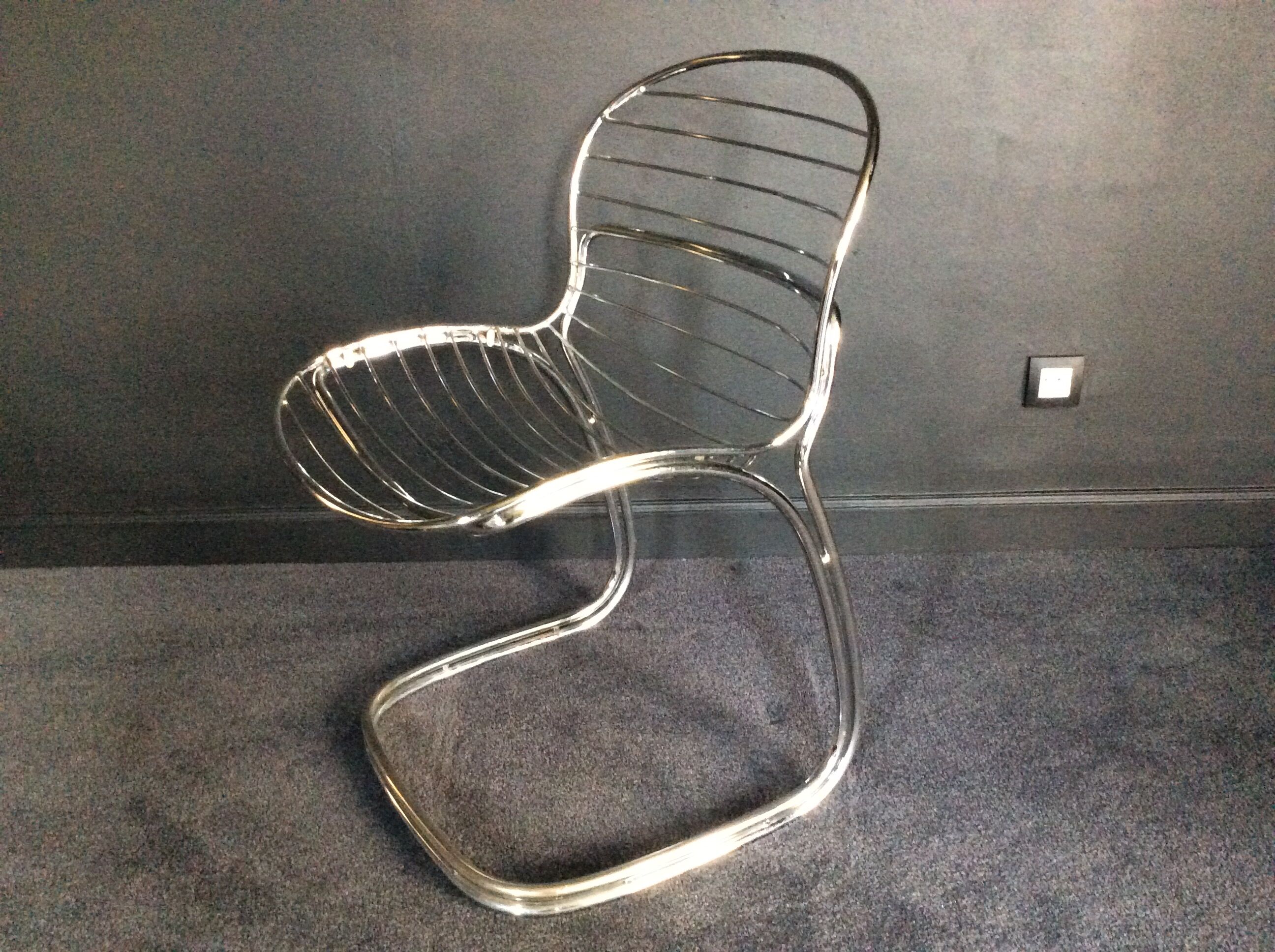 Chair in chromed metal 70´