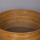 Vintage 1960s Italian-design bamboo plant pot with wheels