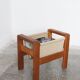 Mid-century danish modern teak magazine rack from salling stolefabrik