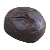 Vintage skaï pouffe