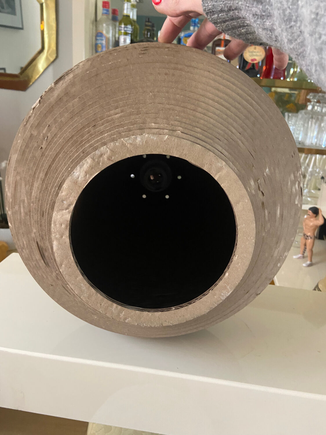 Graypants recycled cardboard pendant lamp