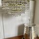 Ceiling lamp crown brass with vintage tassels