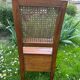 Chaise osier avec assise ouvrable