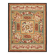 Handmade European Vintage Aubusson Kilim 280 cm x 366 cm