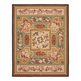 Handmade European Vintage Aubusson Kilim 280 cm x 366 cm