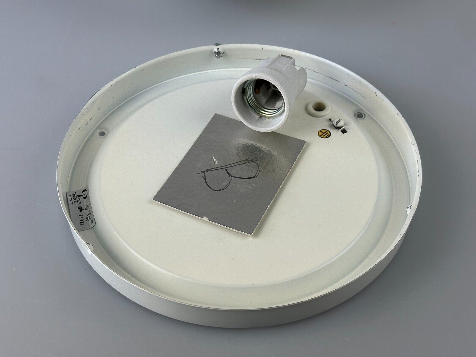 60s 70s Peill & Putzler Germany Plafoniere ceiling lamp glass space design