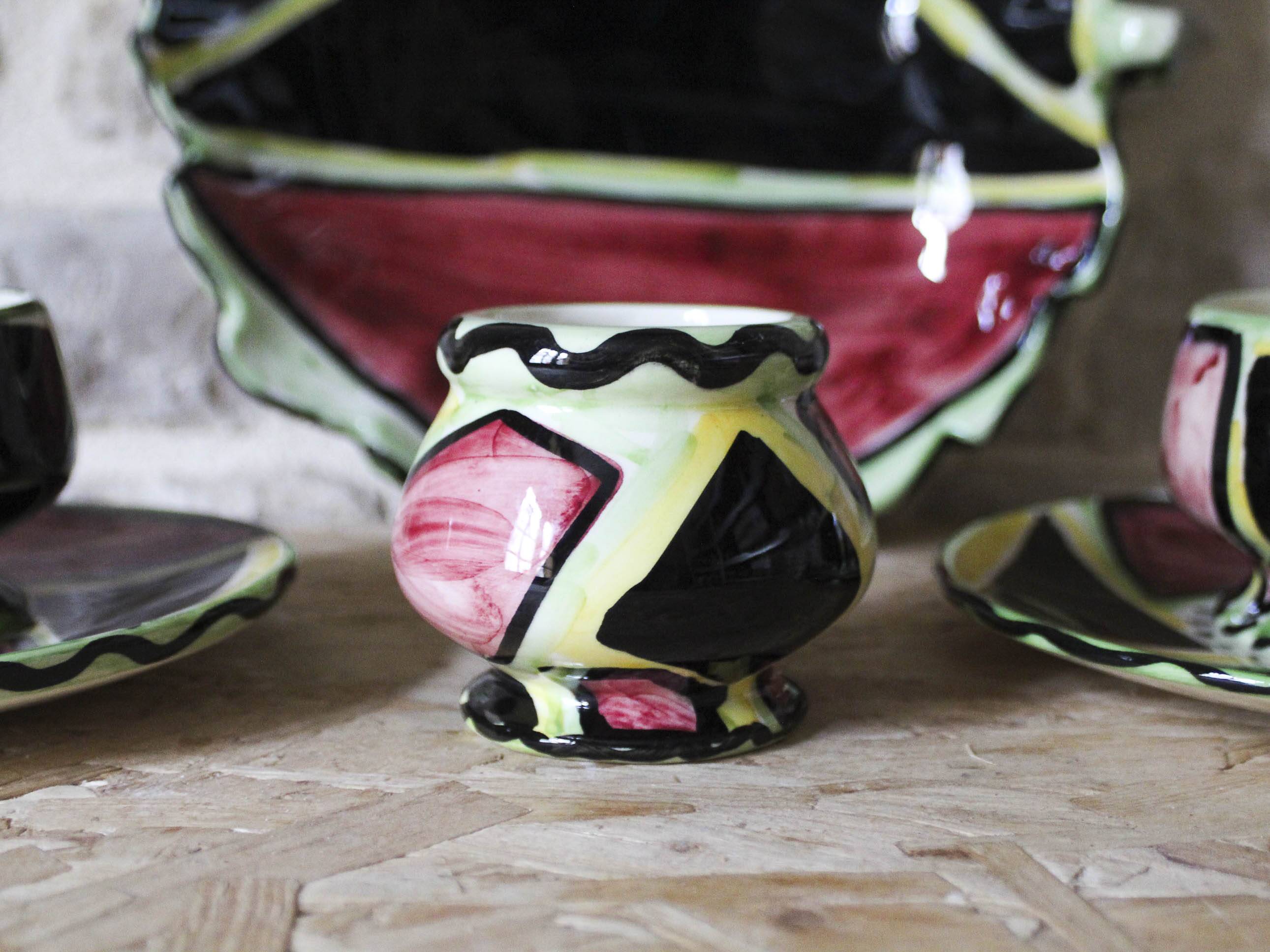 FASE Vallauris ceramic service from the 60s