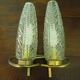 Vintage Glass Moulded Wall Sconces, 1960s, Set of 2