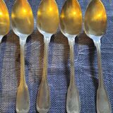 12 silver-plated soup spoons