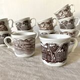 Swiss Landscape earthenware mugs - Italy