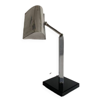 Art Deco lamp in chromed metal, 1930