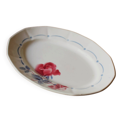 Plat Ovale Boulogne Digoin Sarreguemines Art Deco