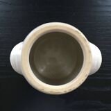 Beige stoneware pot