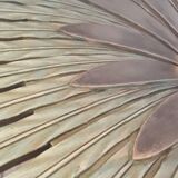Round carved wooden dining table, Italy