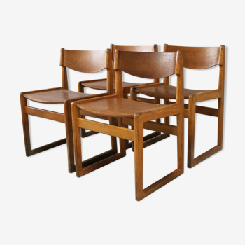 4 Danish mid century chairs by Kvetny & Sønners