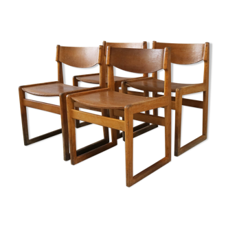 4 Danish mid century chairs by Kvetny & Sønners