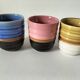 Ceramic cup trio