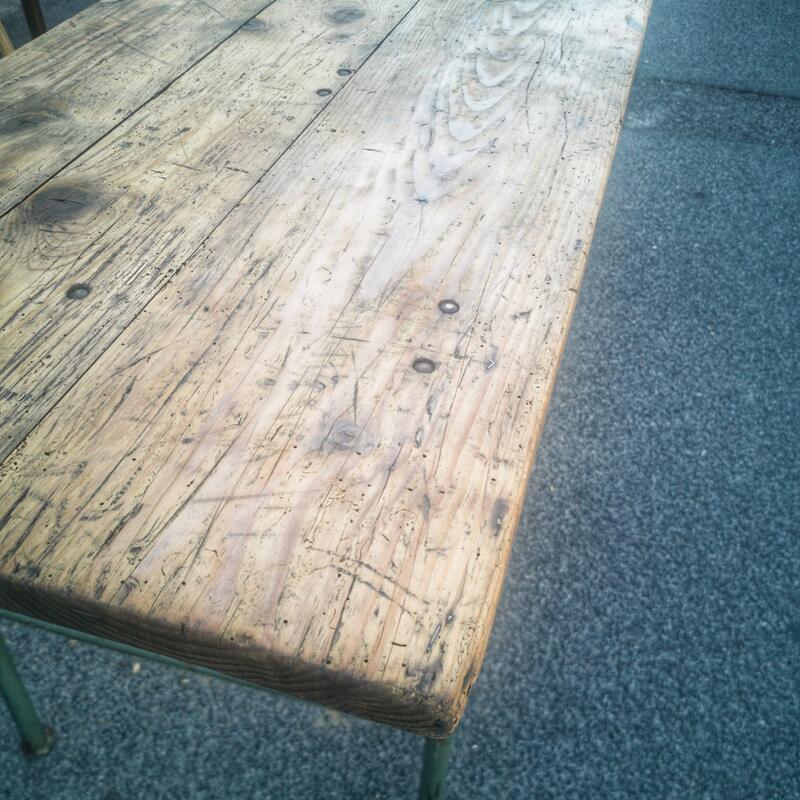 Old guinguette table