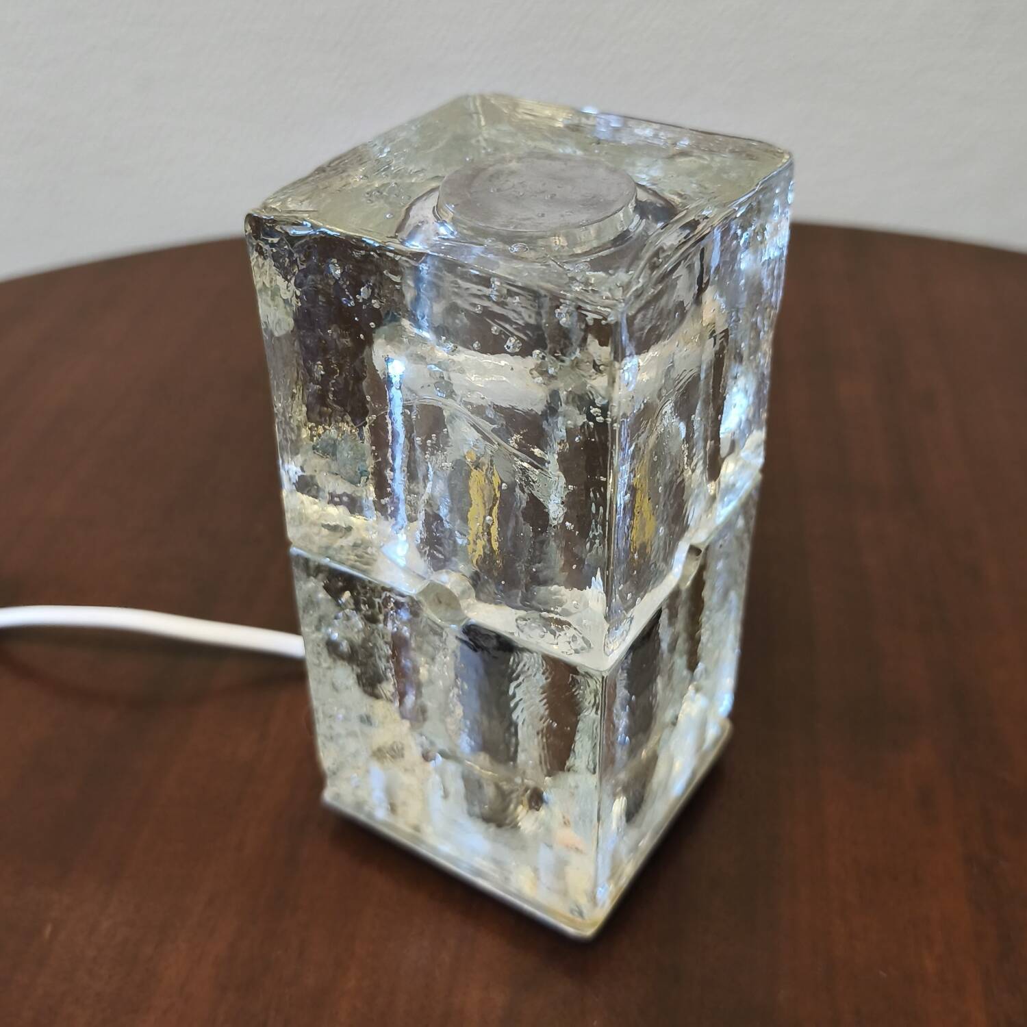 Murano glass table lamp, Poliarte, 1970