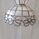 Mother-of-pearl and brass lamp