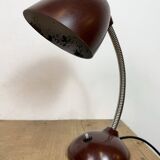Vintage Brown Bakelite Gooseneck Table Lamp, 1950s