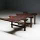 Table Organique Rustique De Forme Libre, France, Fin 19ème Siècle