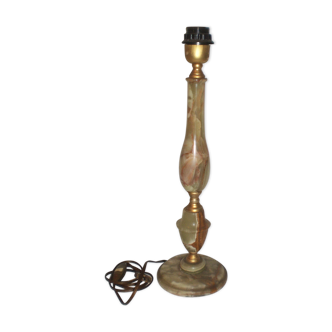 Lamp foot in onyx and laiton