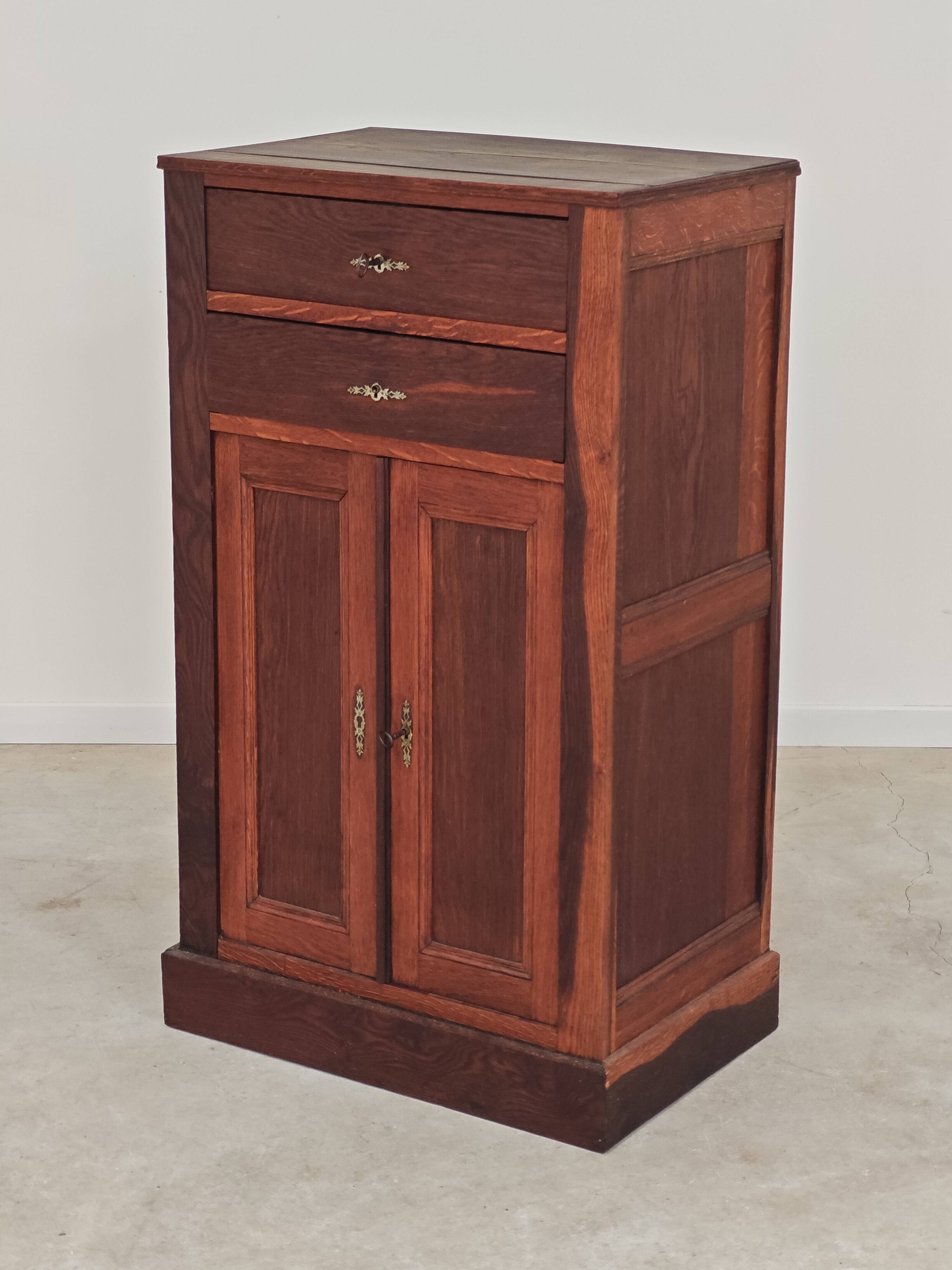 Small wooden sideboard storage unit 1950