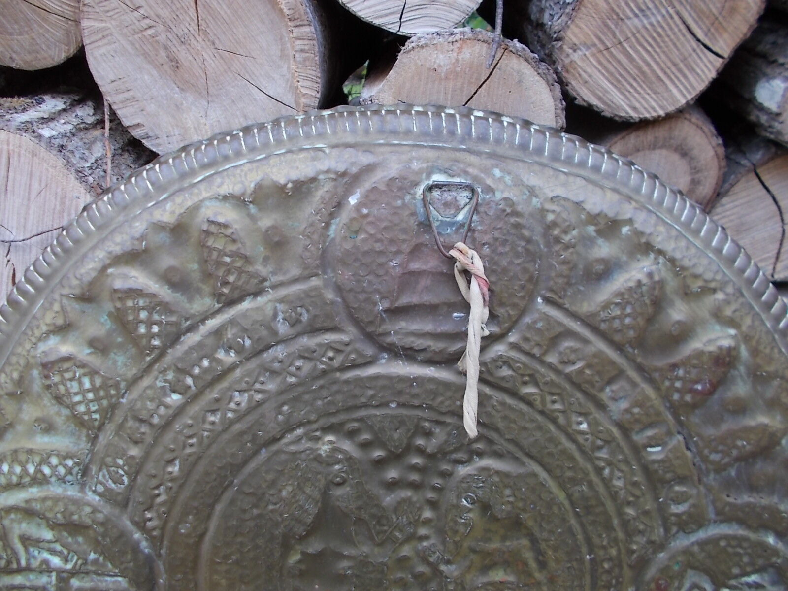 Old copper tray