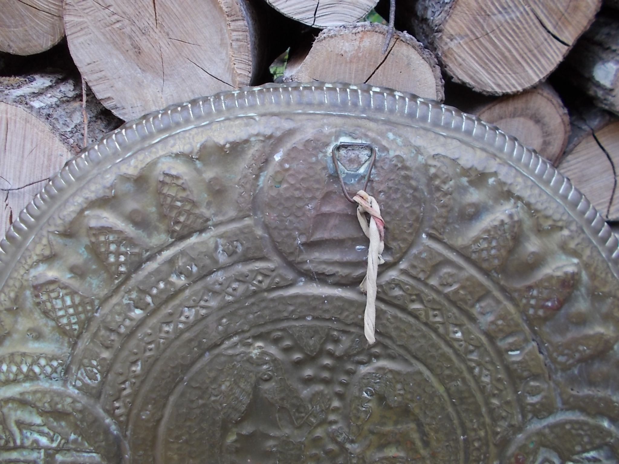 Old copper tray