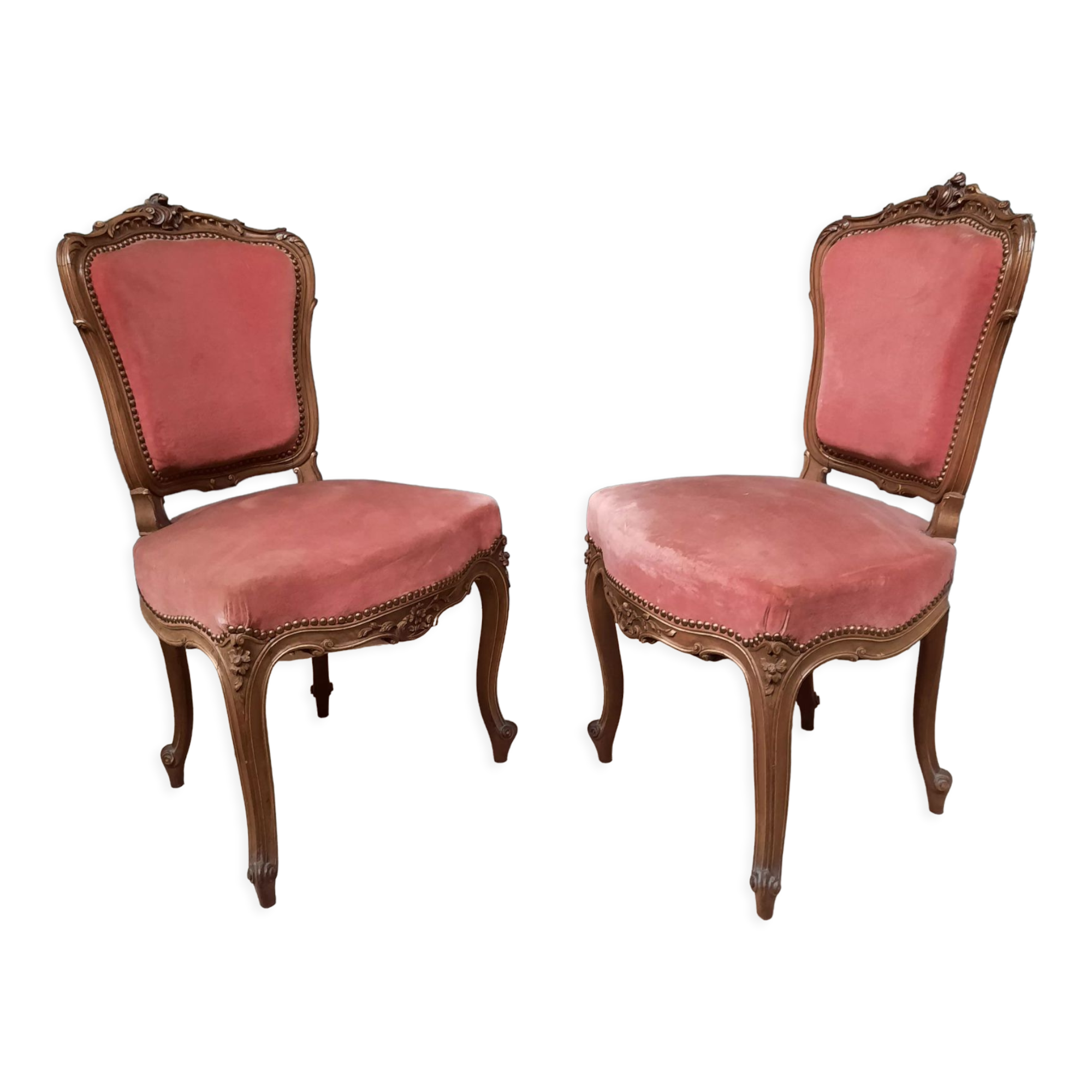 Pair of Louis XV style chairs