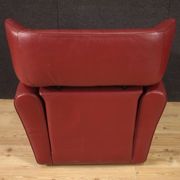 Italian armchair with footstool design production Zanotta