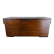 Old solid wood transport chest from the early 19th century