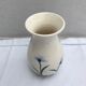 Ancient Vase CYPRUS Ceramics White Drawing Vintage Flowers