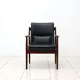 Fauteuil Arne Vodder modèle 431 en palissandre pour Sibast Mobler
