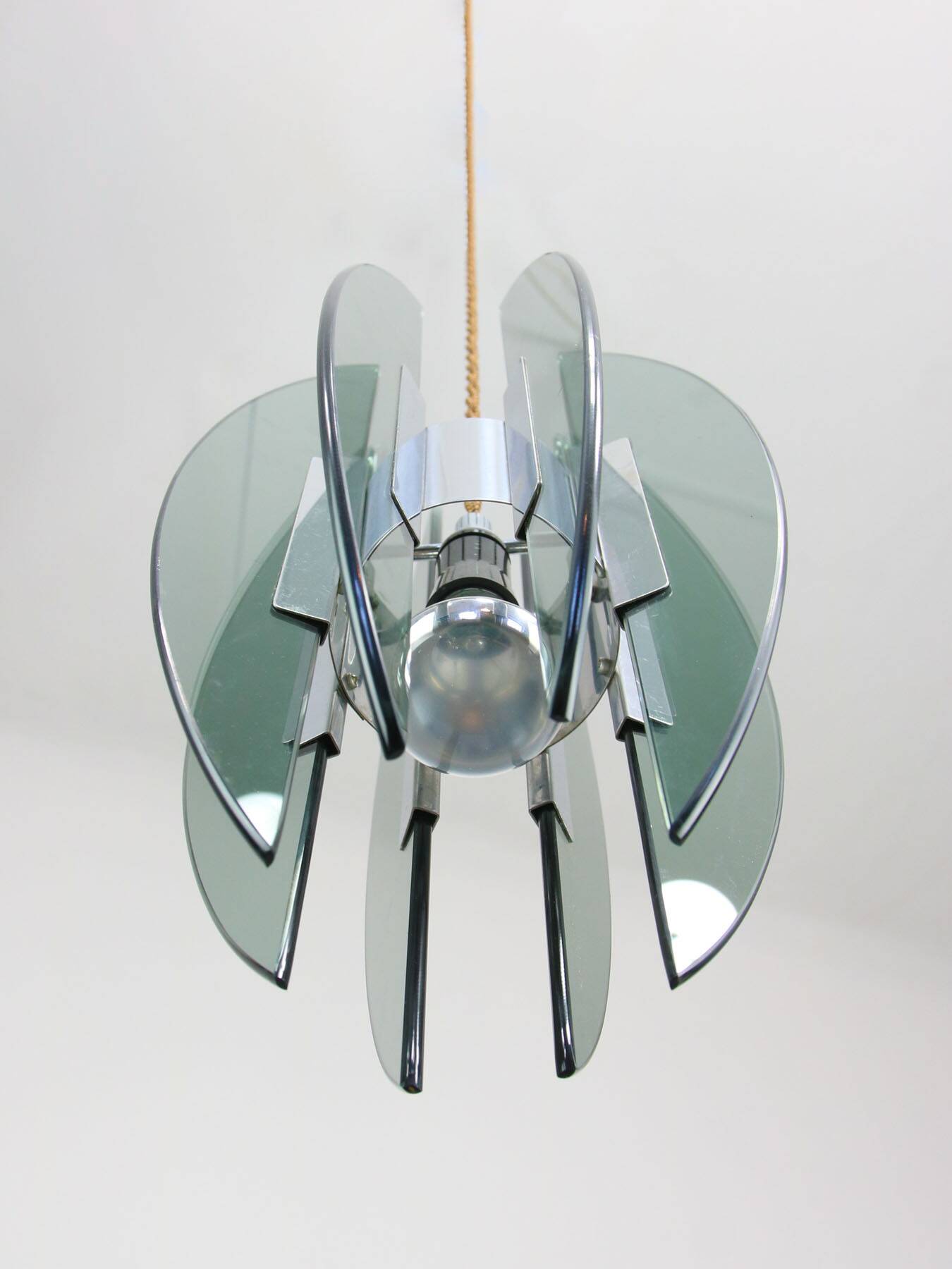 Italian Plexiglass Pendant Lamp, 1970s