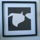 Tableau Vintage Art Optique - Victor Vasarely - Frame 40x40cm