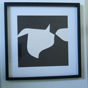 Tableau Vintage Art Optique - Victor Vasarely - Frame 40x40cm
