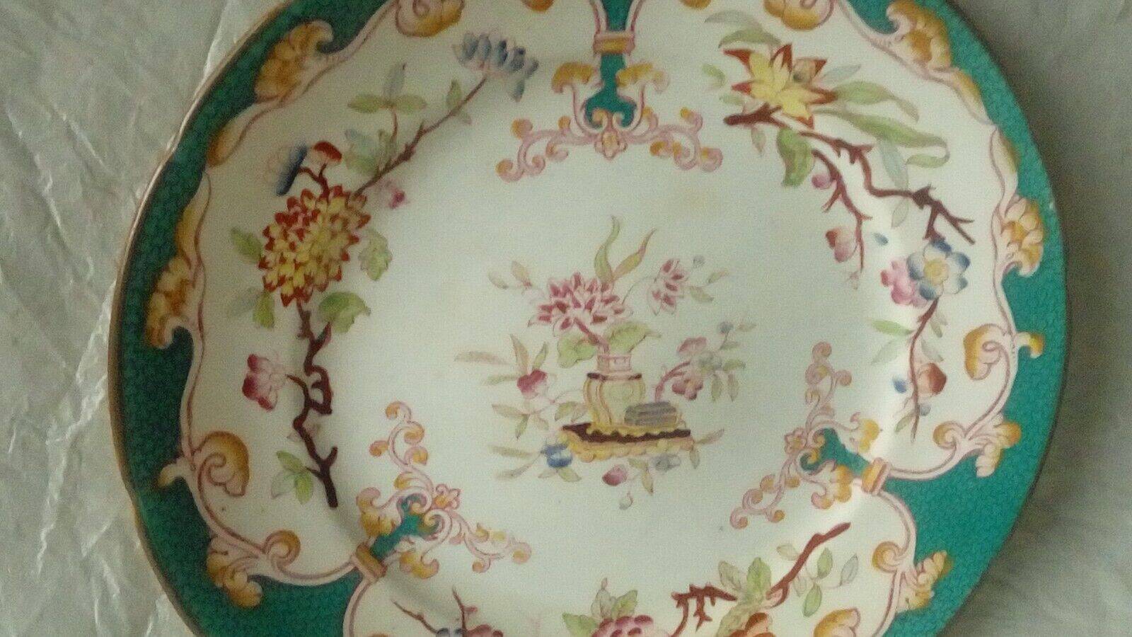 Sarreguemines earthenware plate, Minton decor, model n° 248 8