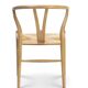 LIV Scandinavian chair in natural wood and rope