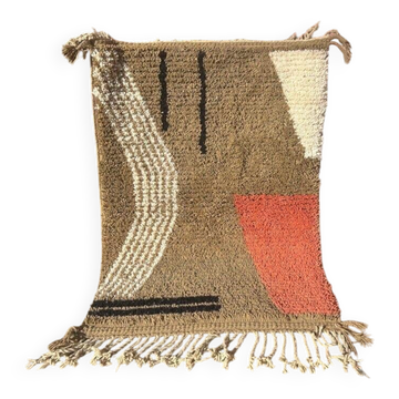 Small handmade traditional Berber rug 100/200 cm