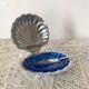 Beurrier coquillage en inox et verre
