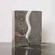 Pair of aluminium cast vases "Sea", 1970s