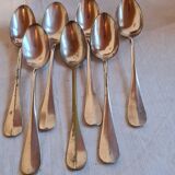 Lot 7 small spoons poinconnees